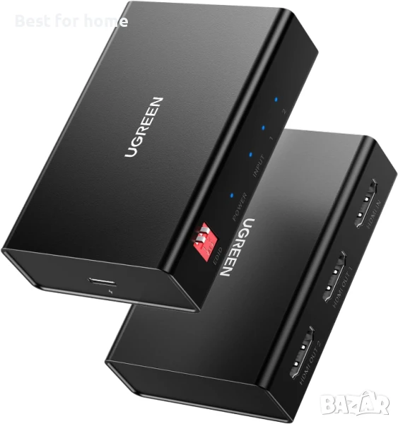 UGREEN HDMI сплитер 1 вход 2 изхода, снимка 1