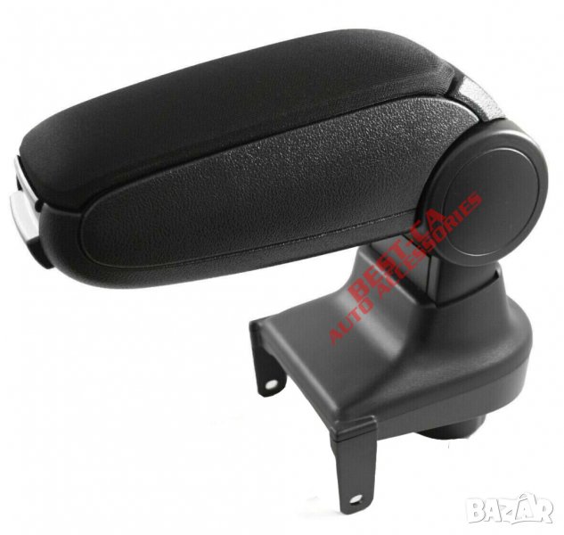 Текстилен черен подлакътник за Рено Клио 4 / Renault Clio Mk4 2012 - 2020, снимка 1