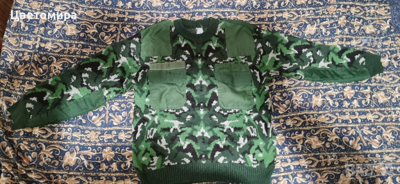 Военен мъжки зимен пуловер, снимка 1