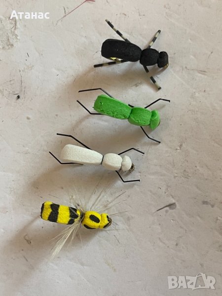 Изкуствени бръмбари за риболов на кефал, снимка 1