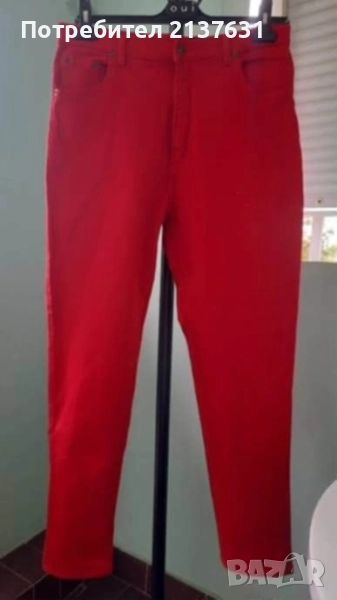 ДАМСКИ ЧЕРВЕН ДЕНИМ ДЪНКИ МАНГО, снимка 1