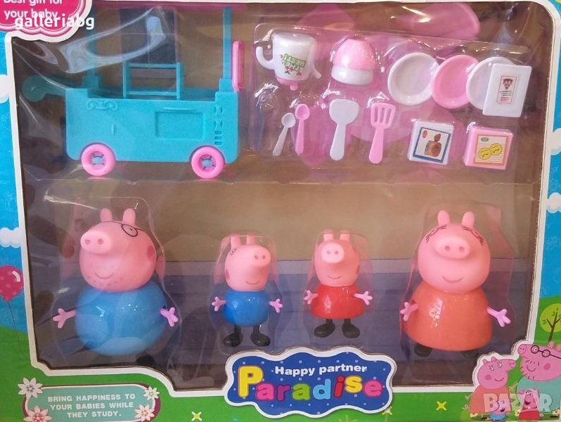 Комплект с щанд на Прасето Пепа (Peppa Pig), снимка 1