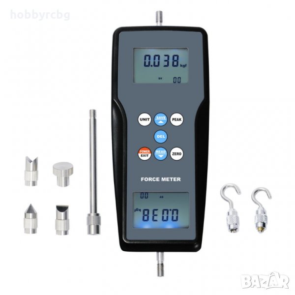 Силомер нютон-метър за измерване сила на опън и натиск N/kg / lbf, снимка 1