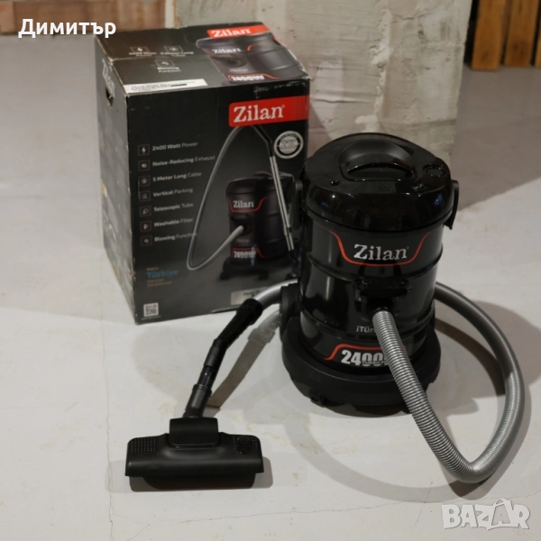 Прахосмукачка 2400W 21л ZILAN, снимка 1