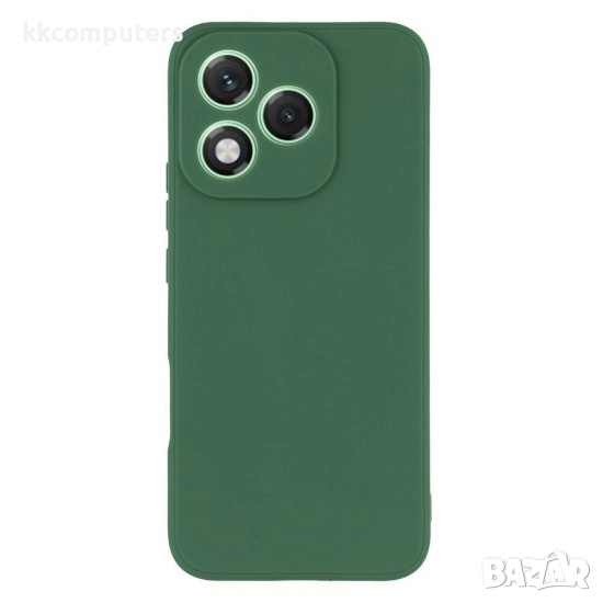 Силиконов кейс iPaky матиран и Протектор За Honor 400 Lite, Тъмнозелен, снимка 1