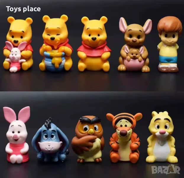 10бр фигурки Disney Мечо Пух и приятели , снимка 1