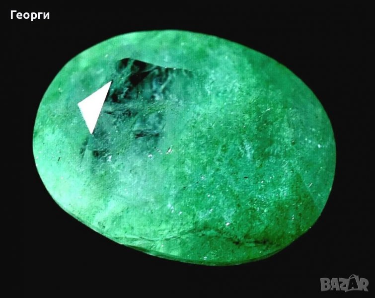 11,35 карата Естествен зелен Изумруд Замбийски  сертифициран камък, снимка 1