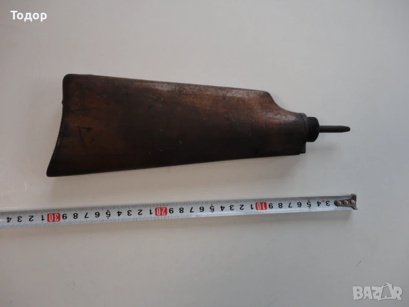 Старинен приклад със задтилък Крънка , снимка 1