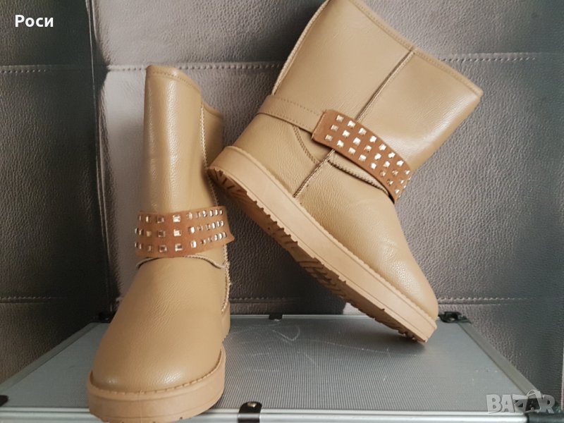 Дамски топли зимни ватирани ботуши - нови 38 номер, снимка 1