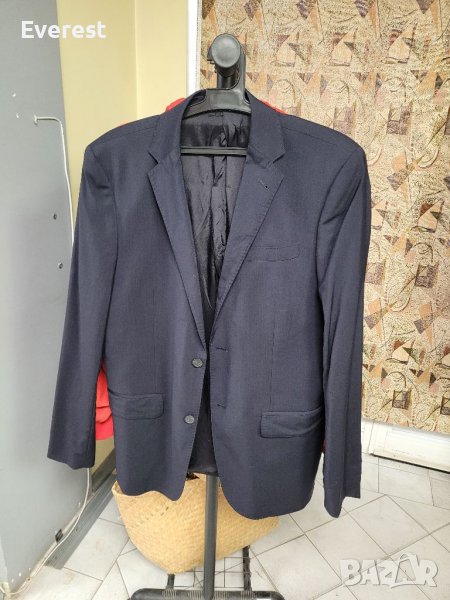 Тъмносиньо мъжко сако H&M - 175 см/ 50 размер, снимка 1