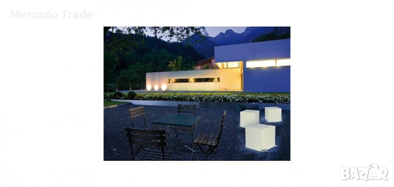 Декоративен LED соларен куб, снимка 1