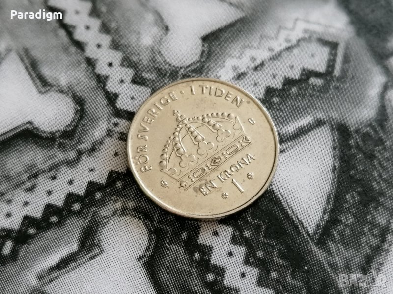 Mонета - Швеция - 1 крона | 2002г., снимка 1