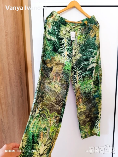 LC Waikiki нов панталон с тропически принт, снимка 1