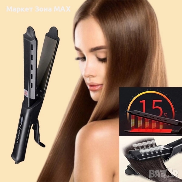 Керамична преса за изправяне на коса TOURMALINE - Професионална , снимка 1