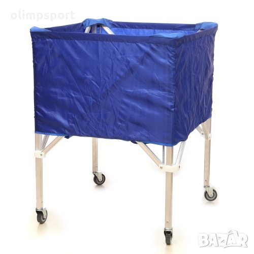 Сгъваема количка за топки нова. Капацитет - 20 броя топки, размер 5. Олекотена алуминиева конструкци, снимка 1