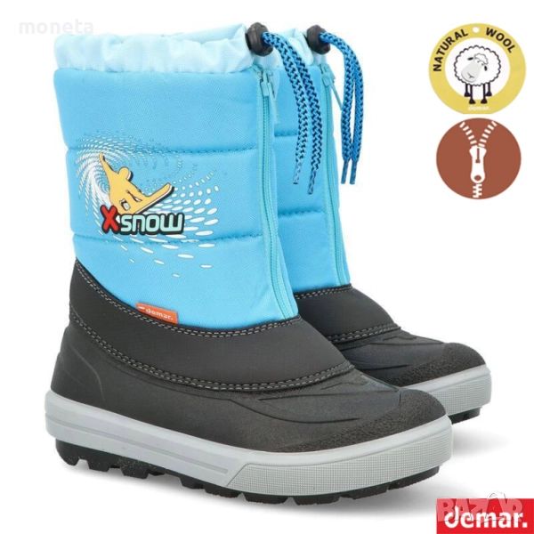 69лв! DEMAR Kenny с ЦИП! БЕЗПЛАТНА ДОСТАВКА. Размери 20 до 29. ЕСТЕСТВЕНА ВЪЛНА, Детски Aпрески, снимка 1