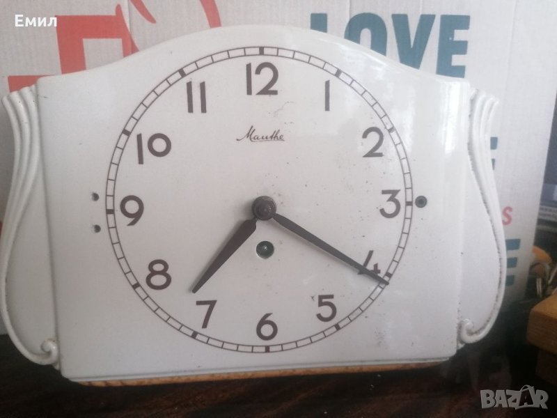 Колекционерски стенен порцеланов часовник MAUTHE , снимка 1