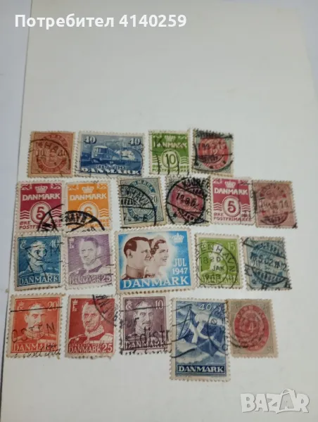 Дания марки стари , снимка 1