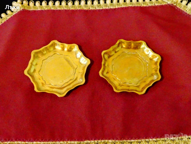 Масивна бронзова чиния за хапки 11 см. , снимка 1