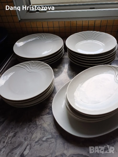 Комплект чинии- Разград-24+1плато, снимка 1