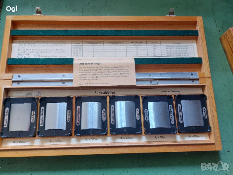 Еталон  за проверяване на грапавост Rundschleifen, снимка 1