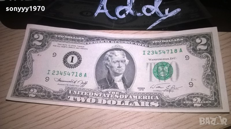 КОЛЕКШЪН-two dollars-usa-рядка банкнота, снимка 1