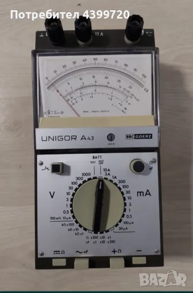 Унигор А43 Unigor A43 100 kOhm/Volt, снимка 1