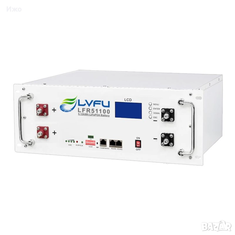51,2v 100ah.5.2kWh LiFePO4 СОЛАРНА БАТЕРИЯ  2 броя, снимка 1