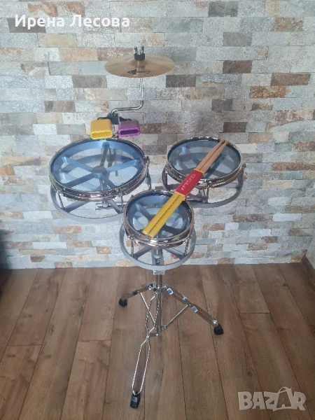 Рототоми + нови стойка/чинел 8"/коубели, снимка 1