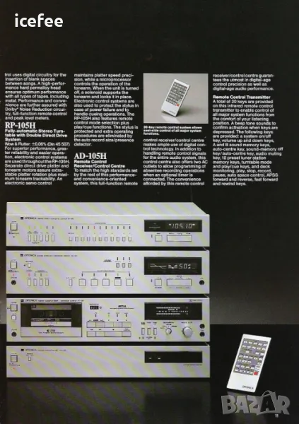 Sharp Optonica Remote Control Center AD-105, снимка 1