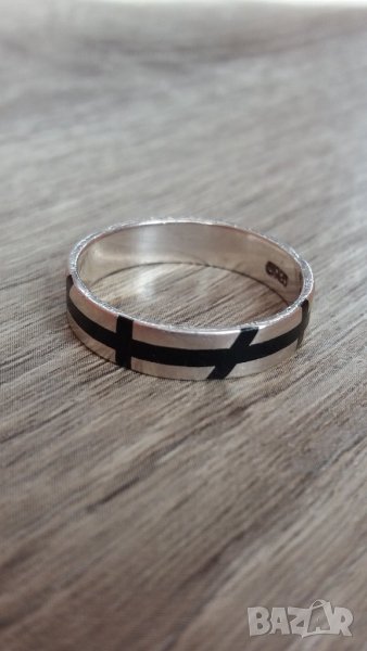 Сребърен пръстен–халка, снимка 1