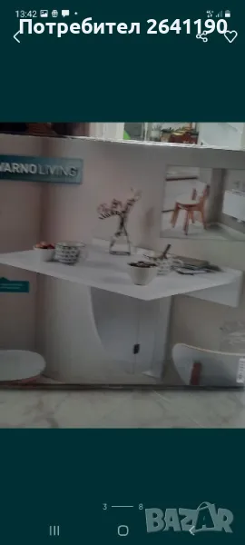 Предлагам  сгъваема маса за стена  нова , китайски вази  комплект. нови, снимка 1