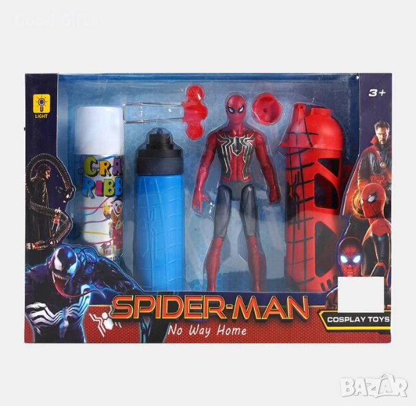 Спайдърмен Изтрелвачка на паяжина с фигурка Спайдърмен, снимка 1