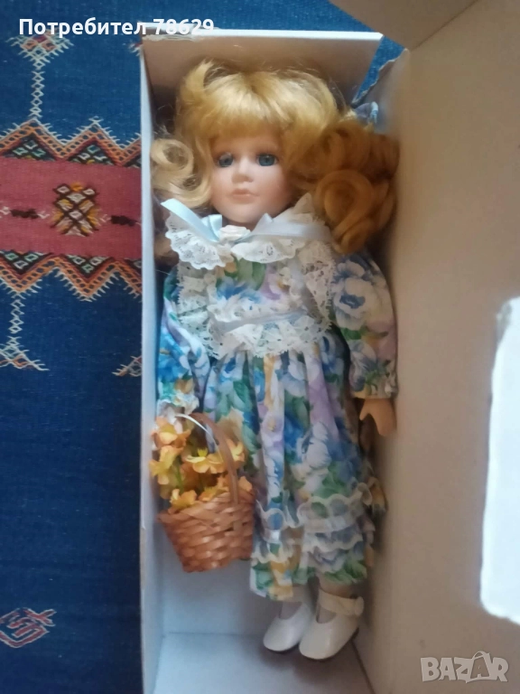 КУКЛА В ПОРЦЕЛАНОВО ЛИЦЕ - ГЕРМАНИЯ, снимка 1