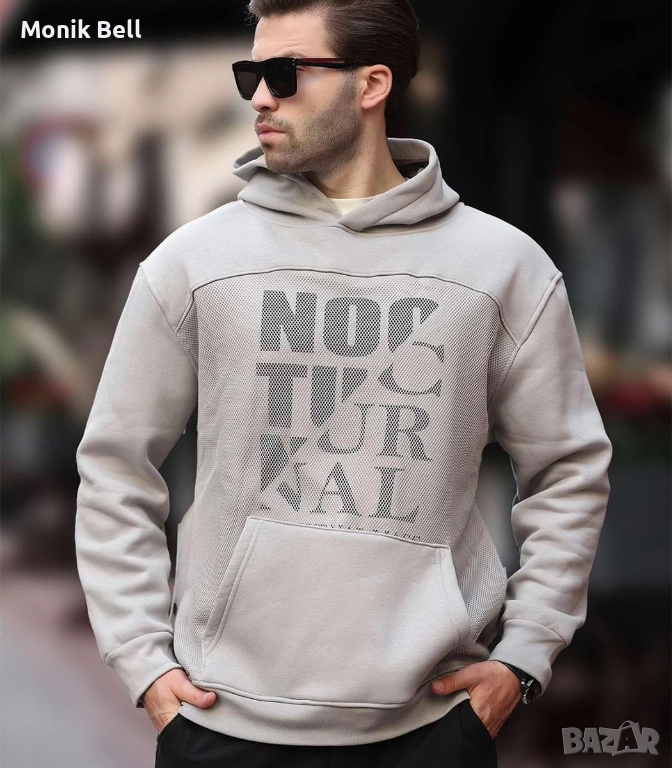 Мъжки Суитшърт - Noctural Gray, снимка 1