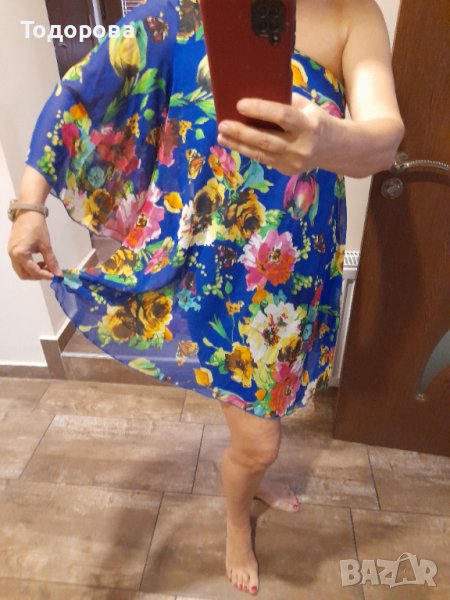 Елегантна рокля с един ръкав, снимка 1