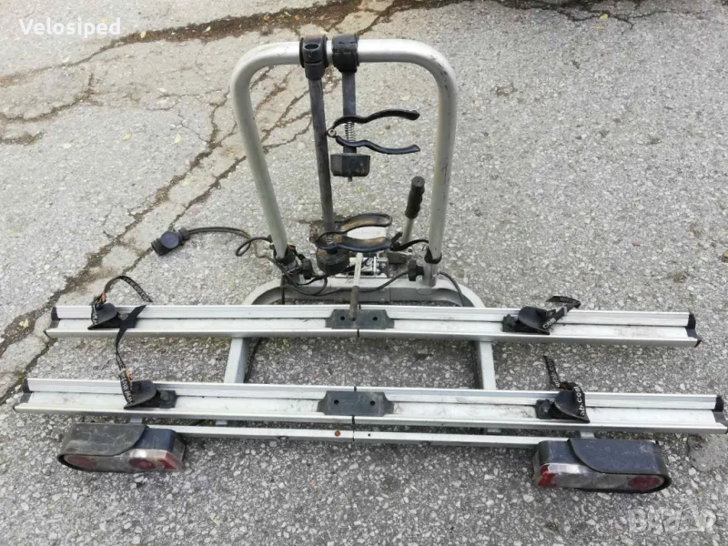 Масивен Багажник за два велосипеда с чупеща глава 30 градуса., снимка 1