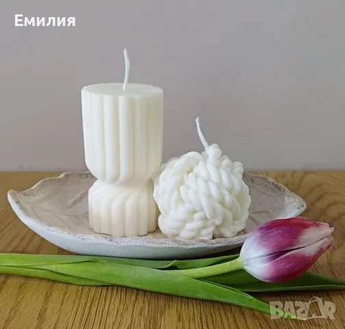 Свещи от натурален соев восък, снимка 1
