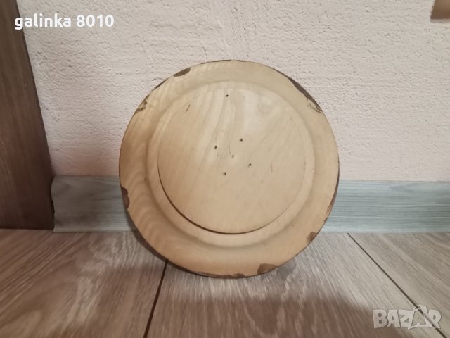 Стара дървена чиния, снимка 3 - Антикварни и старинни предмети - 43200145