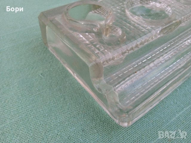 Стара стъклена мастилница, снимка 8 - Други ценни предмети - 36599080