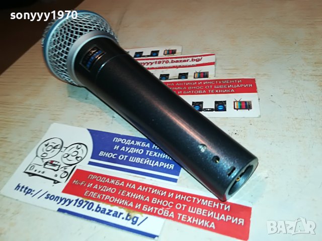 SHURE BETA58A BLUE-ПРОФИ МИКРОФОН БЕЗ БУТОН 3004231849, снимка 11 - Микрофони - 40538574