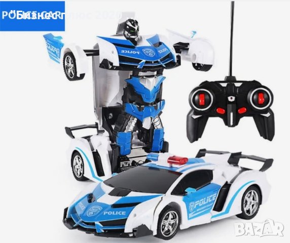 Детска полицейска кола трансформер с дистанционно управление АХ-997, снимка 4 - Коли, камиони, мотори, писти - 43338988