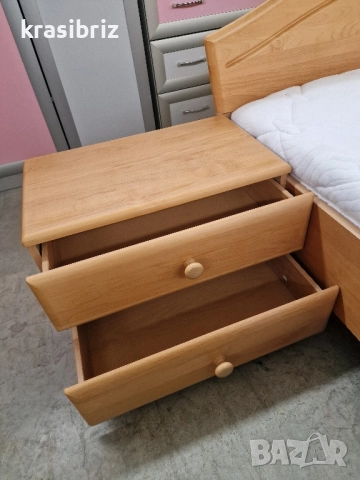 Масивна Спалня-200/200см...-внос от Германия!, снимка 6 - Спални и легла - 52490656