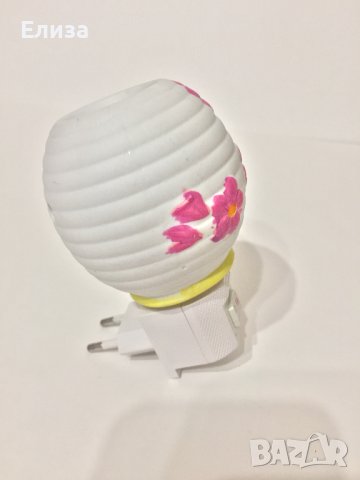 Стара керамична арома лампа за контакт, снимка 6 - Статуетки - 40249693