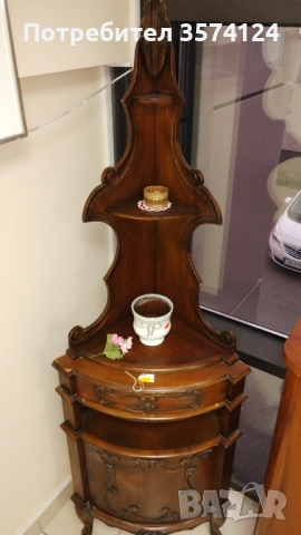 Ъглов шкаф ретро стил, снимка 4 - Шкафове - 52409162