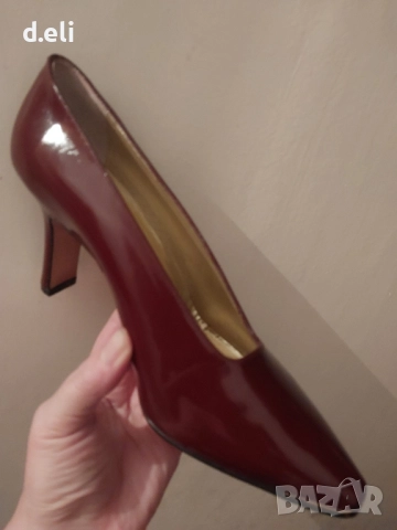 Ново!  ESCADA Original Size 38.5  100% Кожа Луксозни обувки, снимка 2 - Дамски елегантни обувки - 51728929