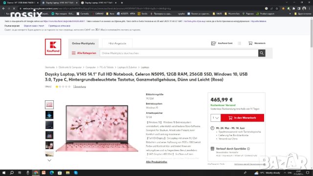 Teclast F6s Laptop 13.3 inch Intel 8GB LPDDR4 RAM Windows 10 128GB SSD, снимка 2 - Лаптопи за дома - 31239299