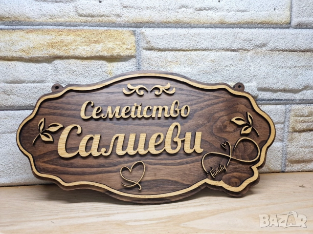 🌟Индивидуални табели по поръчка с надпис ваш текст за врата персонализирани 