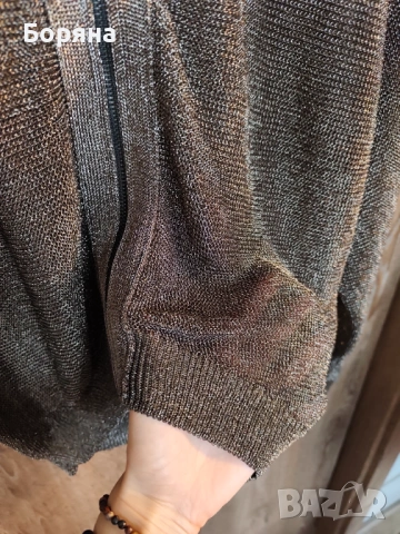 ZARA блестяща жилетка с цип, снимка 9 - Жилетки - 53501630