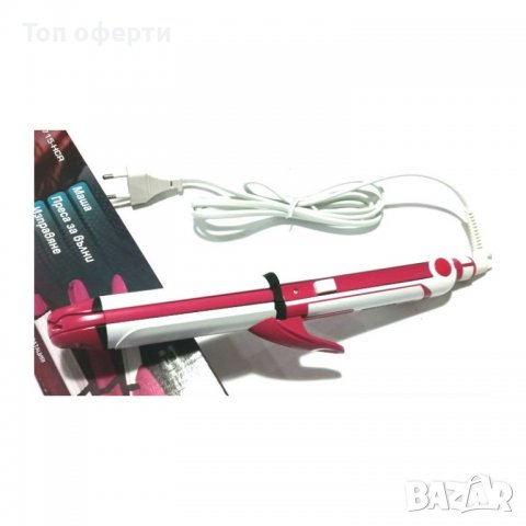 Керамична преса, BENZER BR-1715-HCR, 3 в 1, снимка 3 - Преси за коса - 38557559